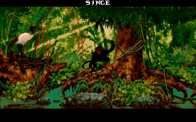 Inca II: Nations of Immortality (DOS) screenshot: In the jungle.
