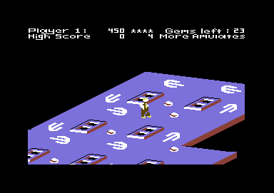 The Scrolls of Abadon (Commodore 64) screenshot: A few moves made
