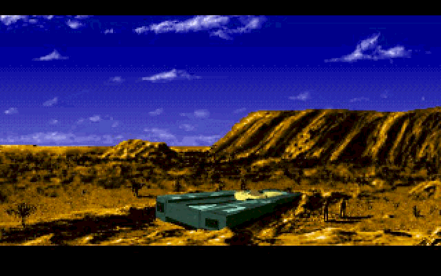 Inca II: Nations of Immortality (DOS) screenshot: Crashed ship, but you're OK.