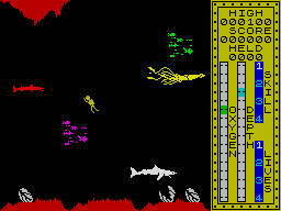 Scuba Dive (ZX Spectrum) screenshot: Bigger clams