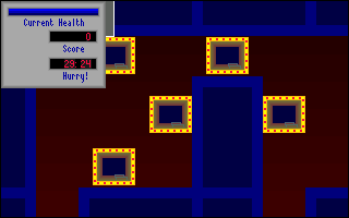 Heavy Water Jogger (DOS) screenshot: Entering the reactor