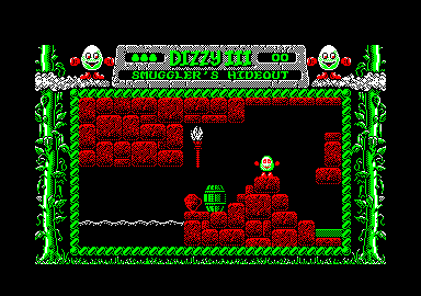 Fantasy World Dizzy (Amstrad CPC) screenshot: The smuggler's hideout.