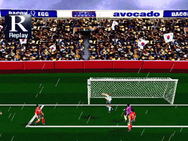Sega Worldwide Soccer '97 (Windows) screenshot: Seems too easy...