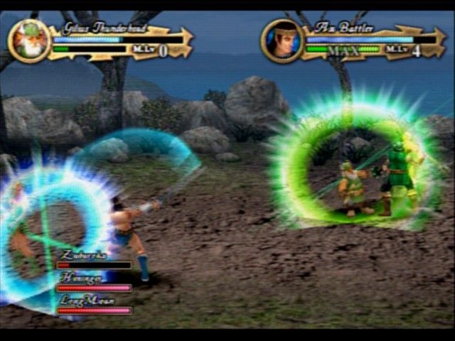 Sega Ages 2500: Vol.5 - Golden Axe (PlayStation 2) screenshot: This is a well balanced team-work, each player guards one side of the screen