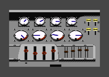 The Dam Busters (Commodore 64) screenshot: Engineer's panel