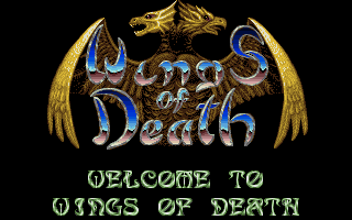 Wings of Death (Amiga) screenshot: Title screen