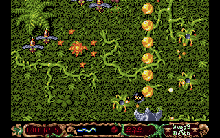 Wings of Death (Amiga) screenshot: Dragon fire powered up