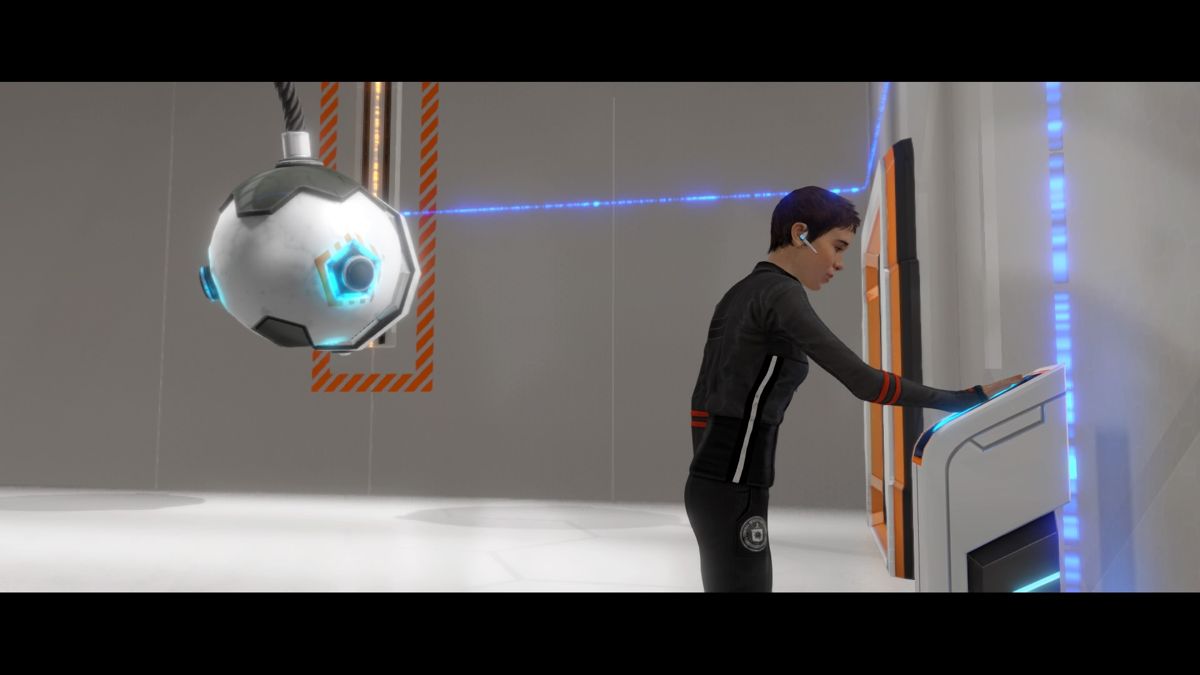 Beyond: Two Souls (PlayStation 4) screenshot: Advanced Experiments - Jody can interact with various palm-print readers