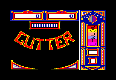 Gutter (Amstrad CPC) screenshot: Starting Score is equal to zero...