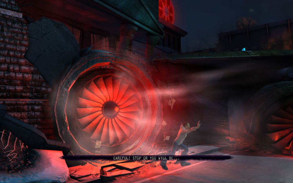 Zombeer (Windows) screenshot: This turbine will suck in some zombies.