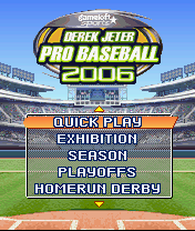 Derek Jeter Pro Baseball 2006 (J2ME) screenshot: Main game screen