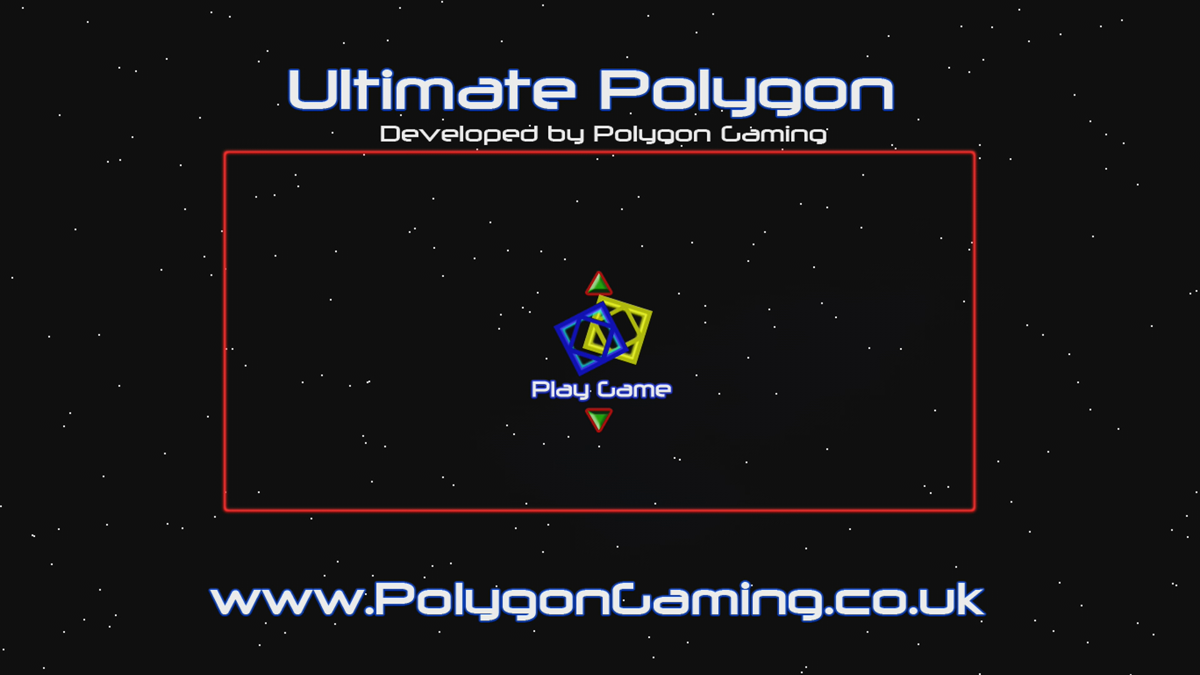 Ultimate Polygon (Xbox 360) screenshot: Main menu (Trial version)