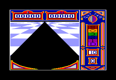 Gutter (Amstrad CPC) screenshot: You inserted 10 credits before start of the game...