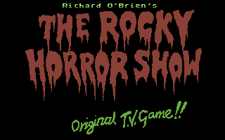 The Rocky Horror Show (Commodore 64) screenshot: Title screen