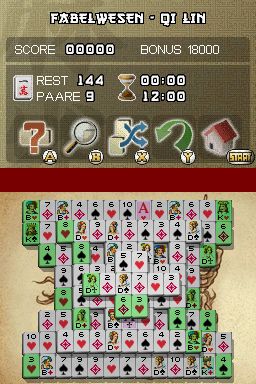 Mahjong (Nintendo DS) screenshot: Experience the world famous Chinese board game
