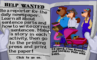 Reader Rabbit 3 (DOS) screenshot: Intro.
