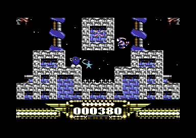 Demon Blue (Commodore 64) screenshot: Demonic blue here?