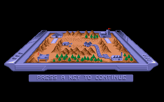 Cougar Force (DOS) screenshot: Moving right along from one aspect of the game to the next (VGA)