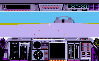 Cougar Force (DOS) screenshot: Guns fully operational! Now let's get this heap off the ground! (VGA)