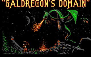 Death Bringer (DOS) screenshot: Title screen (EGA)