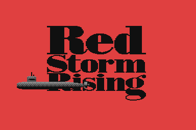 Red Storm Rising (Commodore 64) screenshot: intro