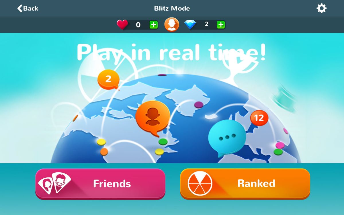 Trivial Pursuit & Friends (Windows Apps) screenshot: Blitz mode starting screen