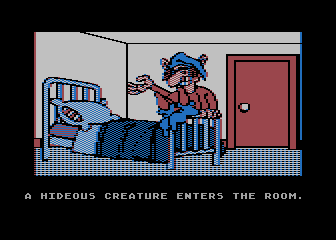 The Institute (Atari 8-bit) screenshot: Hideous creature