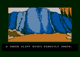 The Institute (Atari 8-bit) screenshot: Cliff