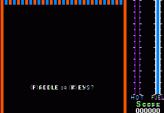 Threshold (Apple II) screenshot: Select your controller.