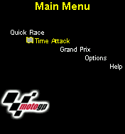 MotoGP (J2ME) screenshot: Main game screen