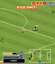 2006 Real Soccer (J2ME) screenshot: Shooting from a distance