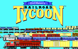 Sid Meier's Railroad Tycoon (DOS) screenshot: Opening title