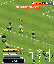 2006 Real Soccer (J2ME) screenshot: It's a Super Shot!