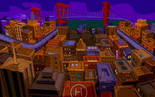 Dime City (DOS) screenshot: Dime City - a city of crime, corruption and prostitution
