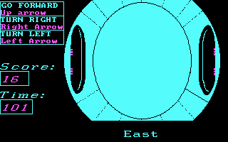 The Honeymooners (DOS) screenshot: A dead end.