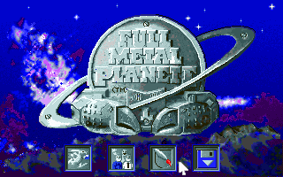 Full Metal Planet (DOS) screenshot: Title screen