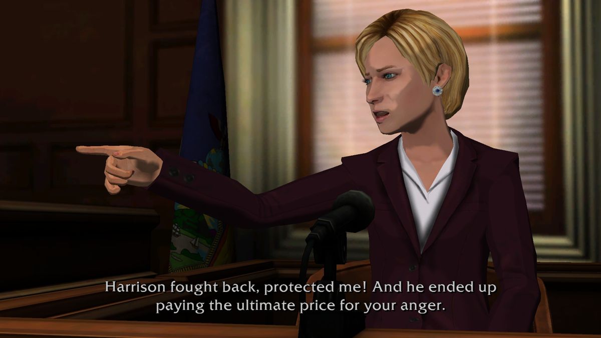 Law & Order: Legacies (Windows) screenshot: Episode 7 - Alison's final testimony