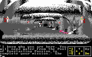 Planet of Lust (DOS) screenshot: This cave complex is definitely disorienting