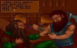 Bloodstone: An Epic Dwarven Tale (DOS) screenshot: Even more of the introduction sequence