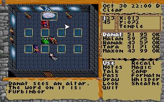 Bloodstone: An Epic Dwarven Tale (DOS) screenshot: One of the many temples throughout Tarq