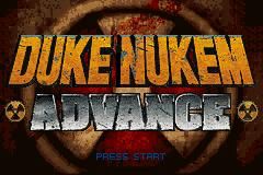 Duke Nukem Advance (Game Boy Advance) screenshot: Press Start