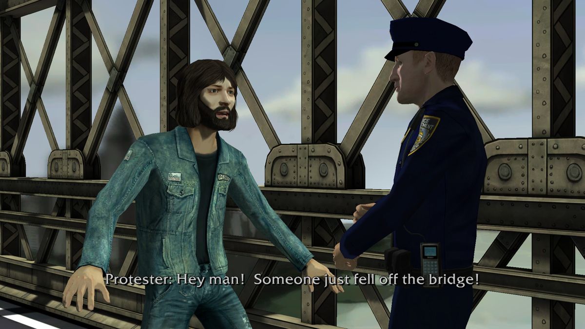 Law & Order: Legacies (Windows) screenshot: Episode 7 - Someone just fell off the bridge