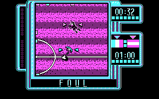 Michel Futbol Master + Super Skills (DOS) screenshot: Foul