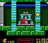 Wendy: Every Witch Way (Game Boy Color) screenshot: In this world, there are poisonous slime pits...which also flip with gravity!