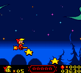 Wendy: Every Witch Way (Game Boy Color) screenshot: Grab the stars for more firepower