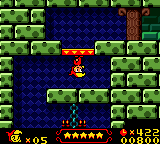 Wendy: Every Witch Way (Game Boy Color) screenshot: Walking on the ceiling