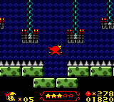 Wendy: Every Witch Way (Game Boy Color) screenshot: Missed the spikes!