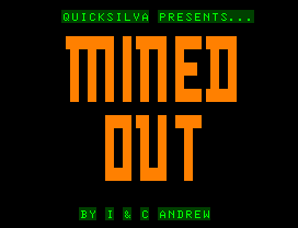 Mined-Out (Dragon 32/64) screenshot: Title screen