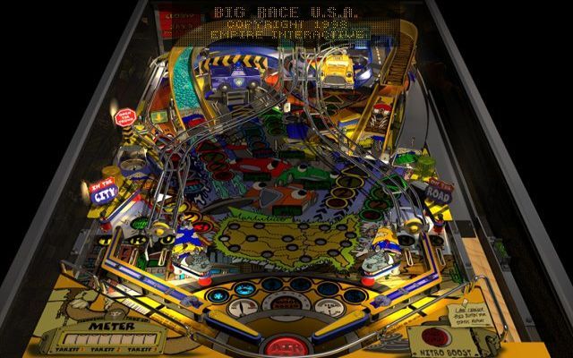 Pro Pinball: Big Race USA (Windows) screenshot: The game table
