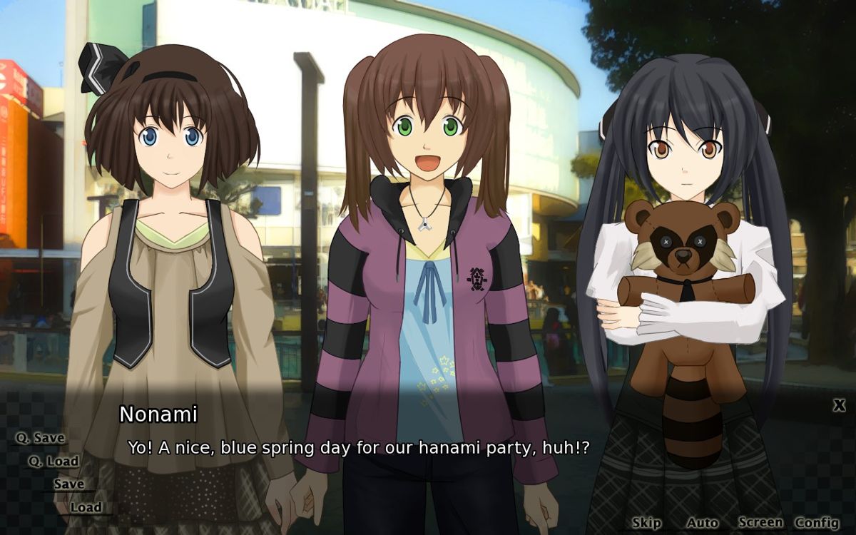 Homeward (Windows) screenshot: Going on a Hanabi party with the three girls